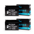 2-Pack UpStart Battery Replacement 2009 Yamaha  400CC Factory Activated, Maintenance Free, Motorcycle Battery - 12V, 2.3Ah, --