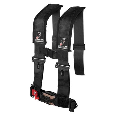 Dragonfire Racing 4-Point -Style Safety Harness w/Adjustable Sternum Clip 3" Passenger Side Black for Can-Am Maverick 1000 Turbo 2016-2017