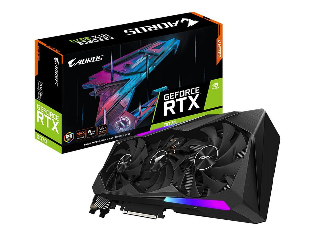 Gigabyte  GeForce  3070  8G (rev. 1.1) - Graphics card -   3070 - 8   - PCIe 4.0 x16 - 3 x DisplayPort, 3 x