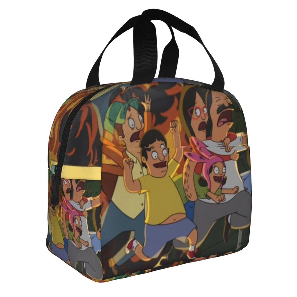 Adventure Bob's Burgers Portable Lunch Bag For Adult And Kids Reusable Lunch Box Insulated Thermal Cooler Bento Bag For School Picnic Office