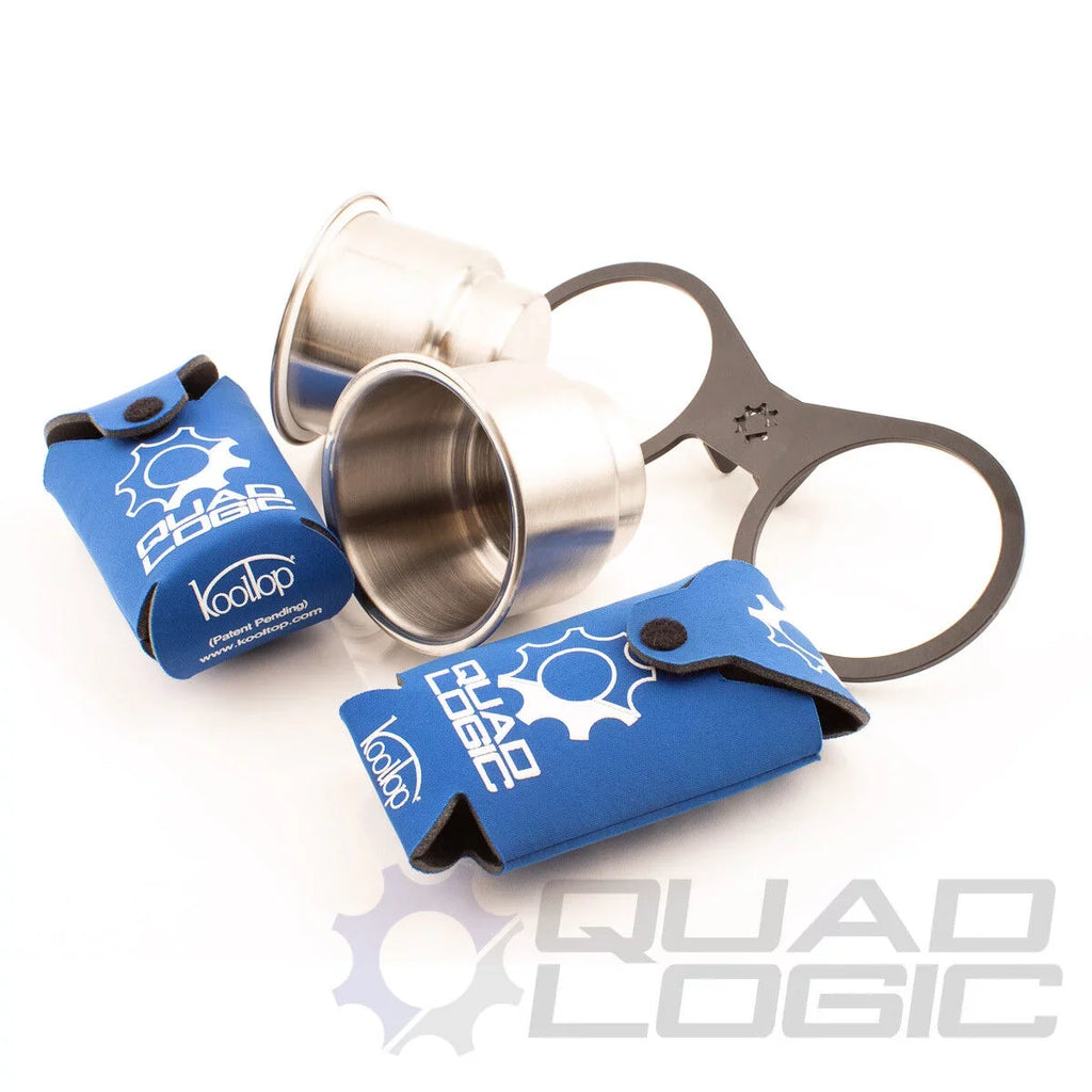 Polaris  800 900 Passenger Grab Handle Cup Holder Kit with Can Koozies