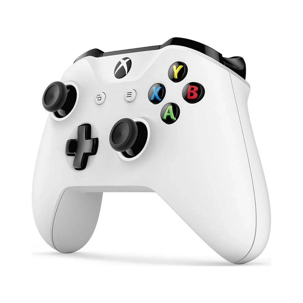 Pre-Owned Microsoft Xbox One  1TB with 2 Controller, 4K Ultra  White with   Cleaning Kit Headset Bundle (Refurbished: Like New)