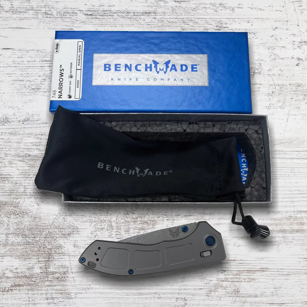 Benchmade 748 Narrows 3.43-Inch  Steel Blade Titanium Handle Folding Knife