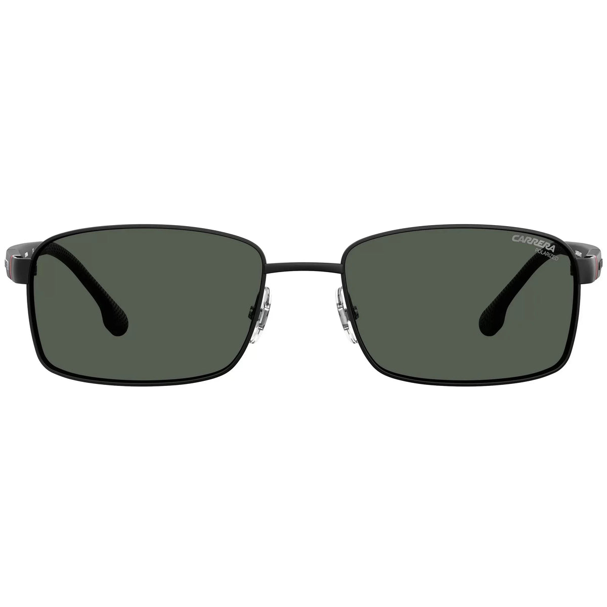 Carrera Men's 8037/ Rectangular Sunglasses, Black/Polarized Gray, 58mm, 18mm