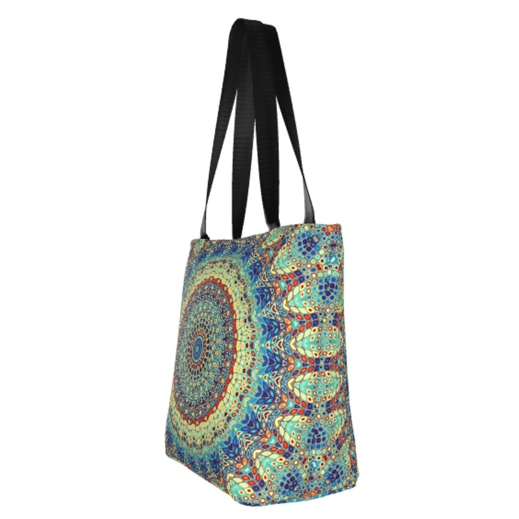 Lukts Round Mandala1 Tote Bag,Shoulder Bag Women' Hobos Handbags Large Capacity Shopping Bag