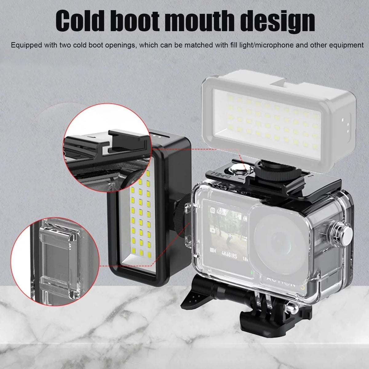 131ft/40m Waterproof Case Diving Underwater Housing Shell for  Osmo Action 3