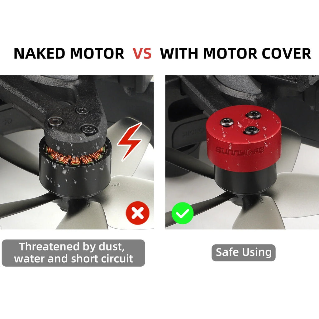 4Pcs Aluminum Motor Cover Protective Accessories for  Avata Drone Protection
