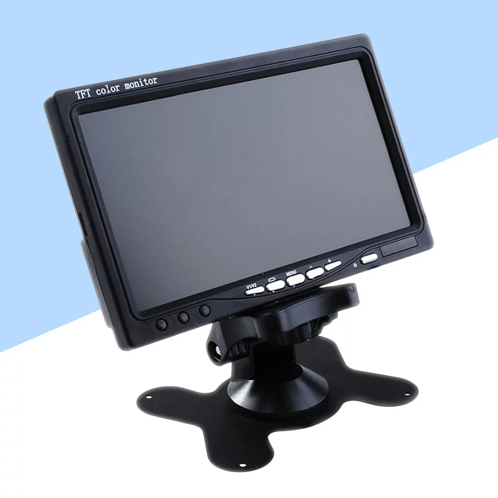 Backlight Color Mirror Monitor For Car Reverse Rear View Backup Camera Car Dvd Serveillance Camera (Black) 7" Tft Lcd