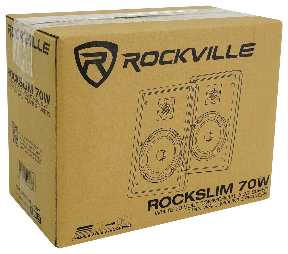 6-Zone Amplifier+4  Pendant+6 Slim White Wall Speakers 4 Restaurant/Bar/Cafe