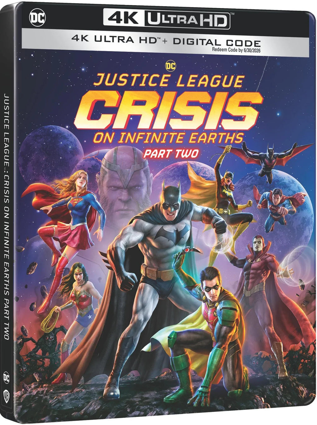 Justice League: Crisis on Infinite Earths Part Two (Limited Edition Steelbook) (4K Ultra  + Digital Copy)