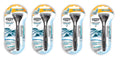 Schick Quattro Razor & Cartridges, Titanium Coated Blades, 1 Razor, 2 Cartridges (Pack of 4)