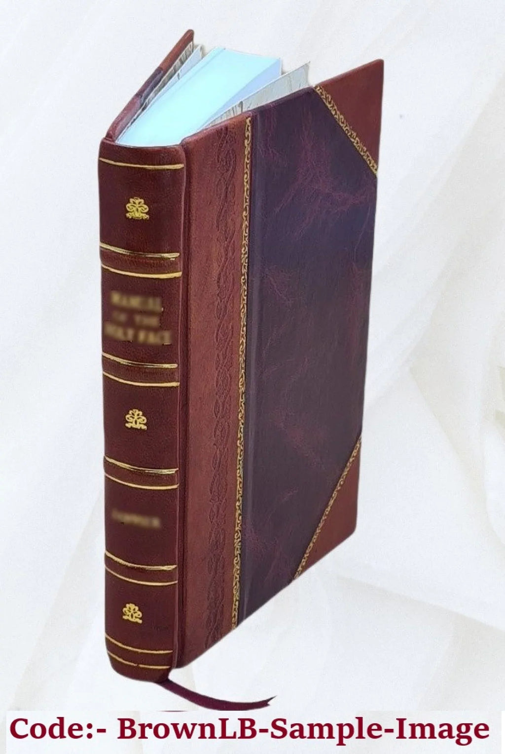 Scalpel and cross in Homan. 1952 [Leather Bound]