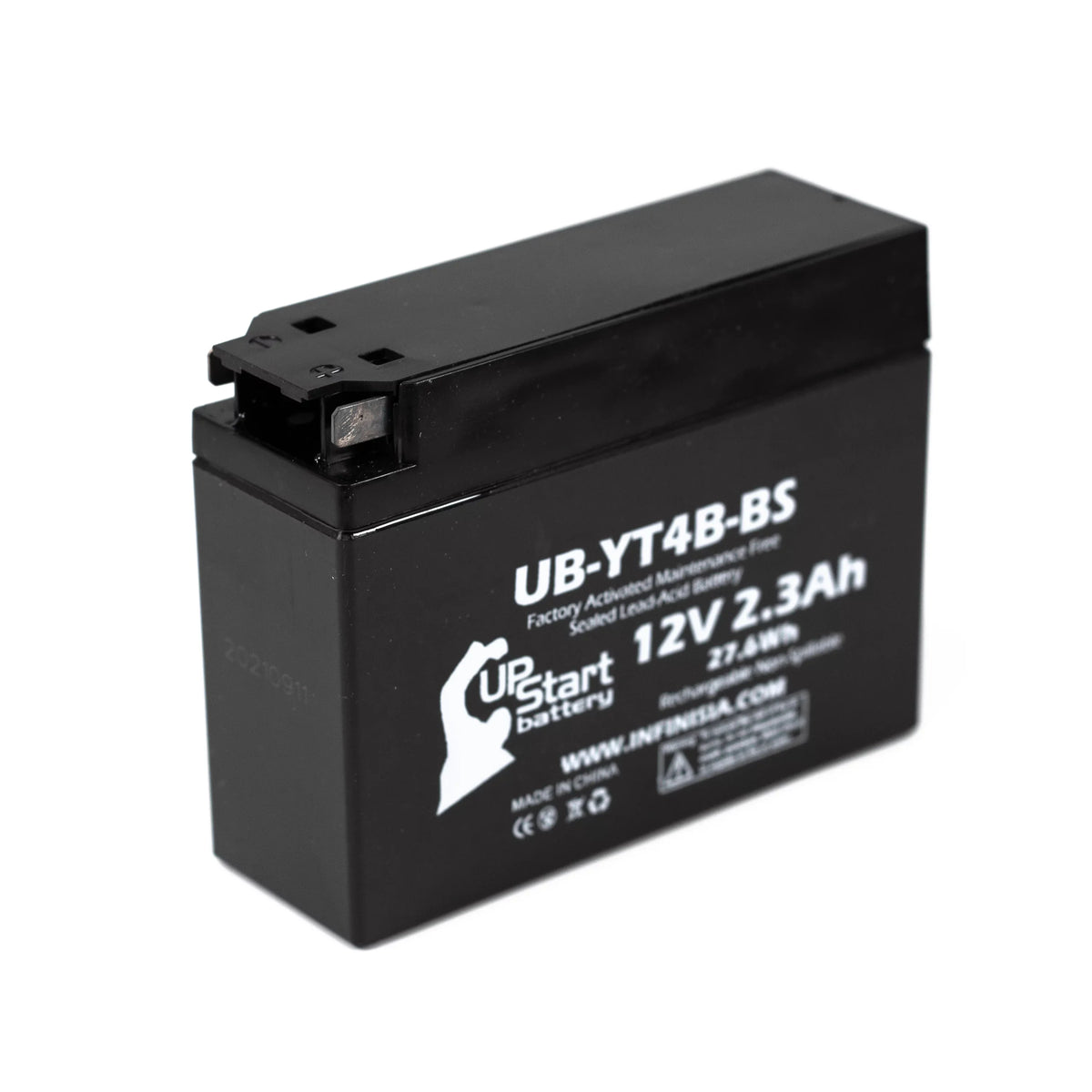 2-Pack UpStart Battery Replacement 2009 Yamaha  400CC Factory Activated, Maintenance Free, Motorcycle Battery - 12V, 2.3Ah, --