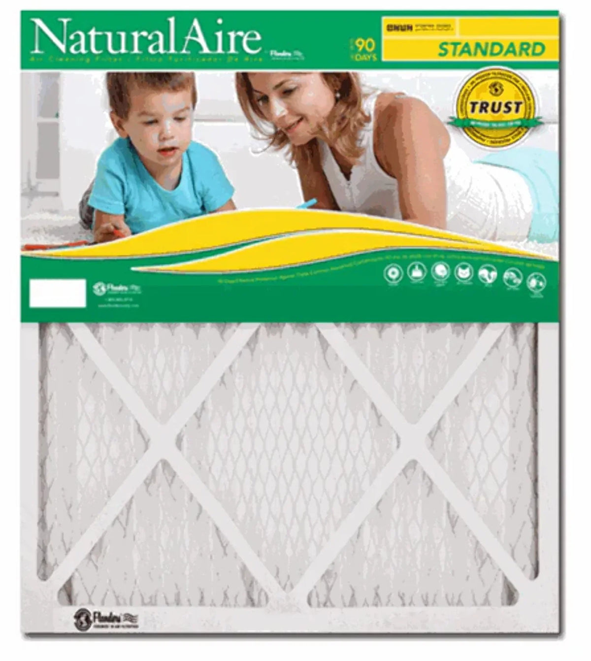 Precisionaire 4314720 10 x 36 x 1 in. Flanders NaturalAire 8  Pleated Air Filter - Pack of 12