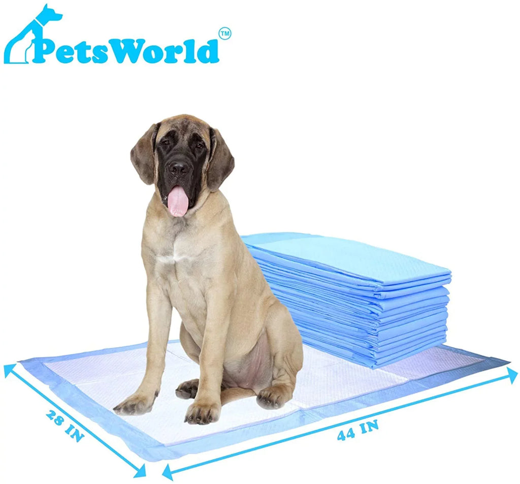 Mastiff's Massive Dog Training/Potty Pads, 28x44 inch, 1,000 Ct,  Gigantic, Tear Resistant, Super Absorbent & Leak-Proof