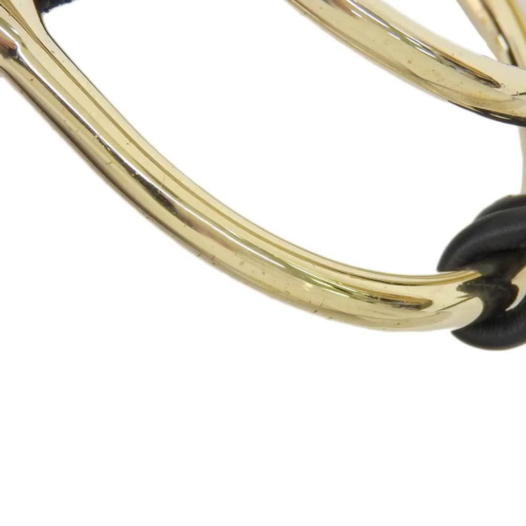 Pre-Owned Gucci  wide belt suede black gold metal fittings  waist (Good)