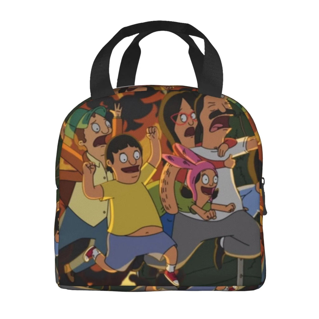 Adventure Bob's Burgers Portable Lunch Bag For Adult And Kids Reusable Lunch Box Insulated Thermal Cooler Bento Bag For School Picnic Office