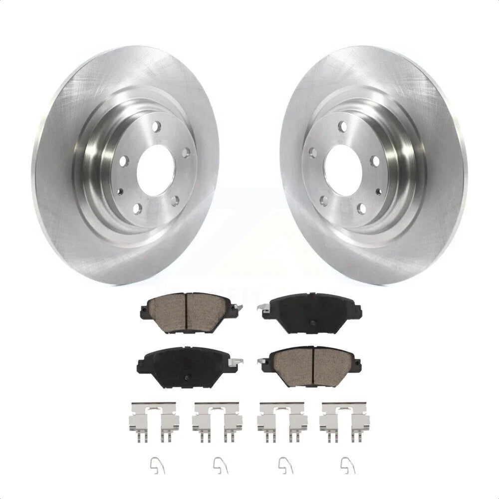 Transit Auto - Rear Disc Brake Rotors And Ceramic Pads Kit For 2016-2022 Mazda -9 -102148