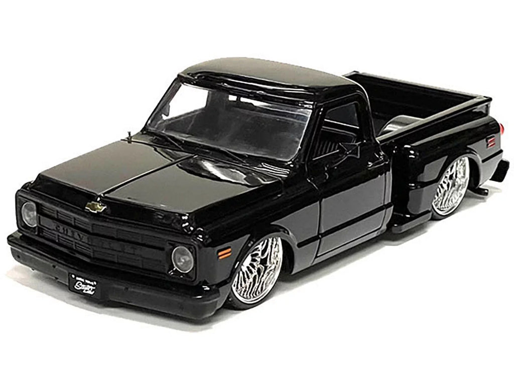 1969 Chevrolet  Pickup Truck Lowrider Black "Street Low" Series 1/24 Diecast Model Car by Jada