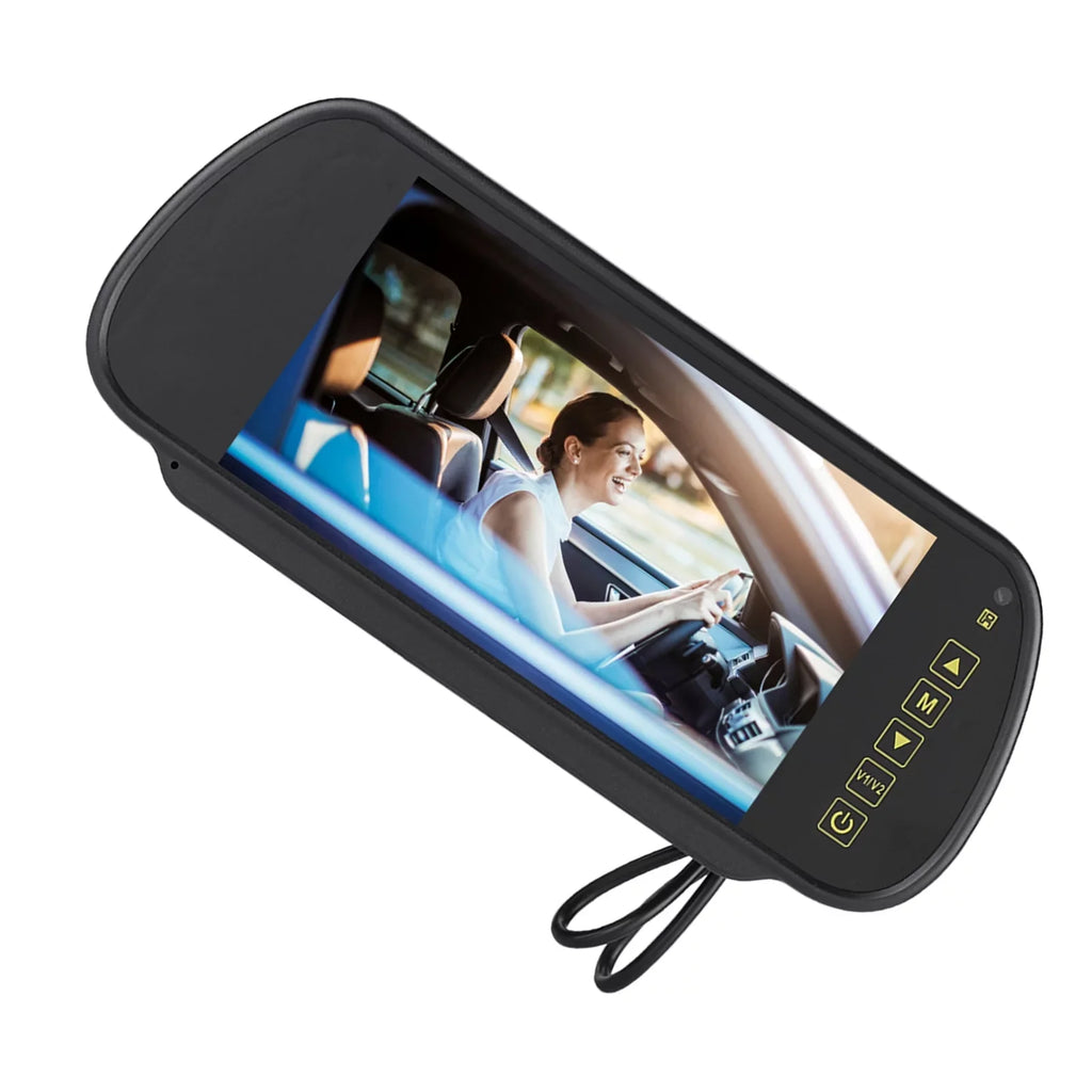 Durlclth Rearview Mirror-7inch Car Rearview Mirror  Auto Dimming Monitor Rear View Camera With Bracket