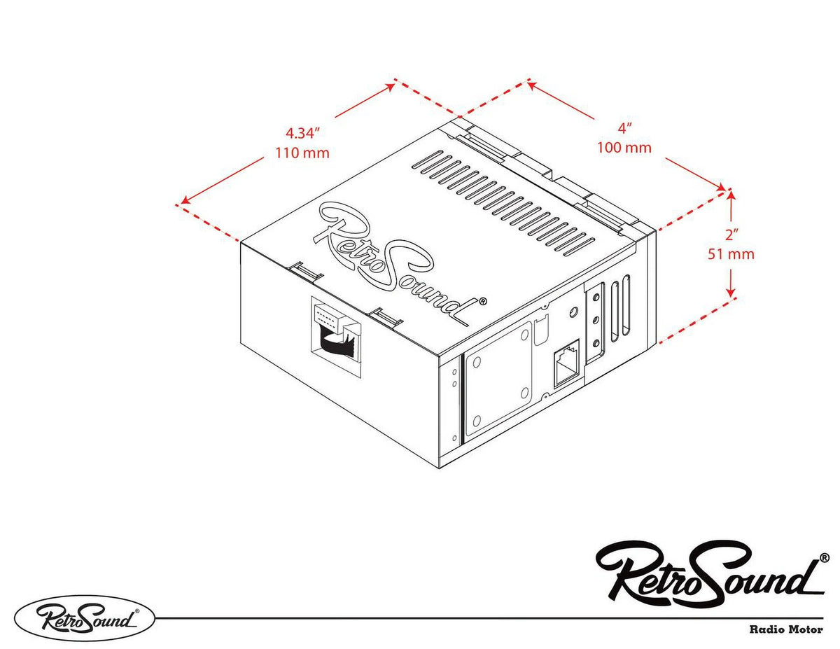 RetroRadio Compatible with 1977-85 Mercury Capri Features Include Bluetooth, , / --121-03P-73PMC3