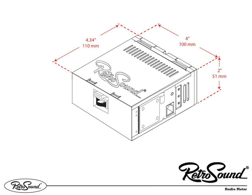 RetroRadio Compatible with 1977-85 Mercury Capri Features Include Bluetooth, , / --121-55P-75PMC3