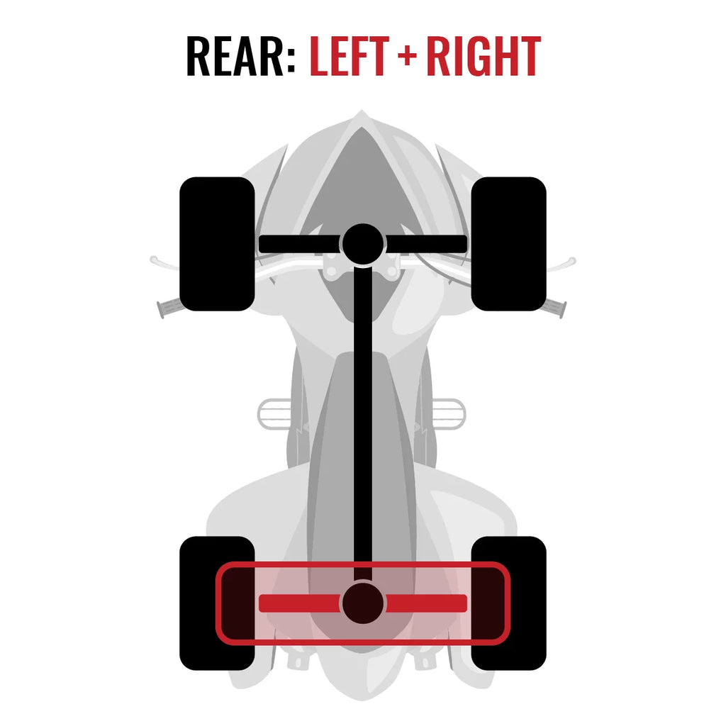 2 pc Sixity  Rear Left Right Axle fit with Can-Am Outlander  1000 2015 -    4X4