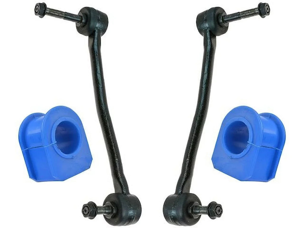 Sway Bar Link and Bushing Kit 4 Piece Set - Compatible with 2000 - 2004 Ford -350 Super Duty 4WD 2001 2002 2003