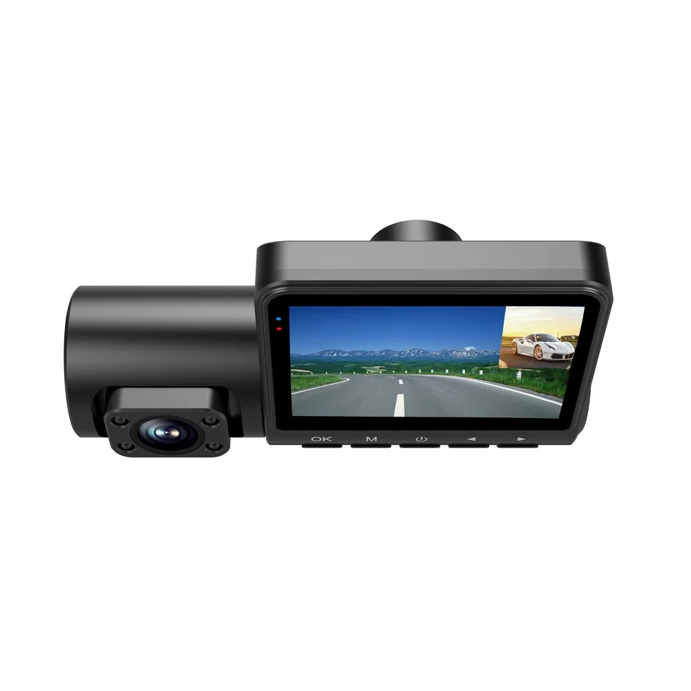 GoolRC Dash Camera,Video Car Camera Car Rearview Mirror Clear Car Rearview Car Camera Auto 3 Cameras Auto Safety Car Video Cameras Dash Cam 2in Clear Car Dash Cam 2in Mirror 170wide Wdr Eryue Qisuo