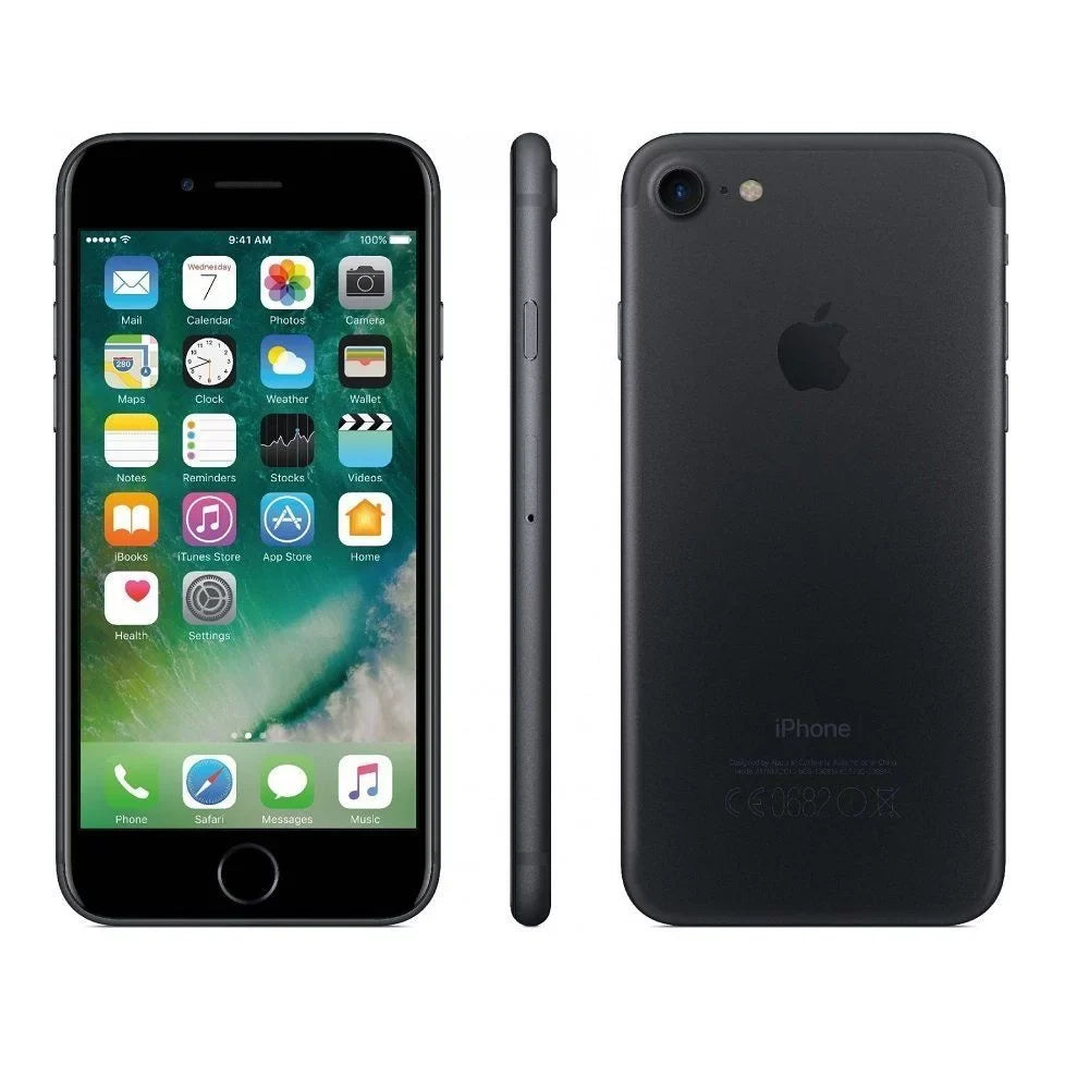 Restored Apple iPhone 7 128GB, Black - Unlocked  (Refurbished)