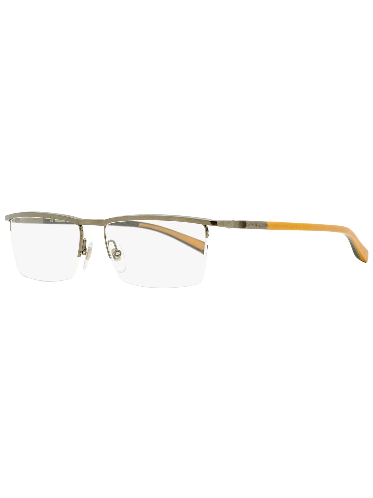 Chopard Men's Gunmetal Rectangular Eyeglass Frames -509-56