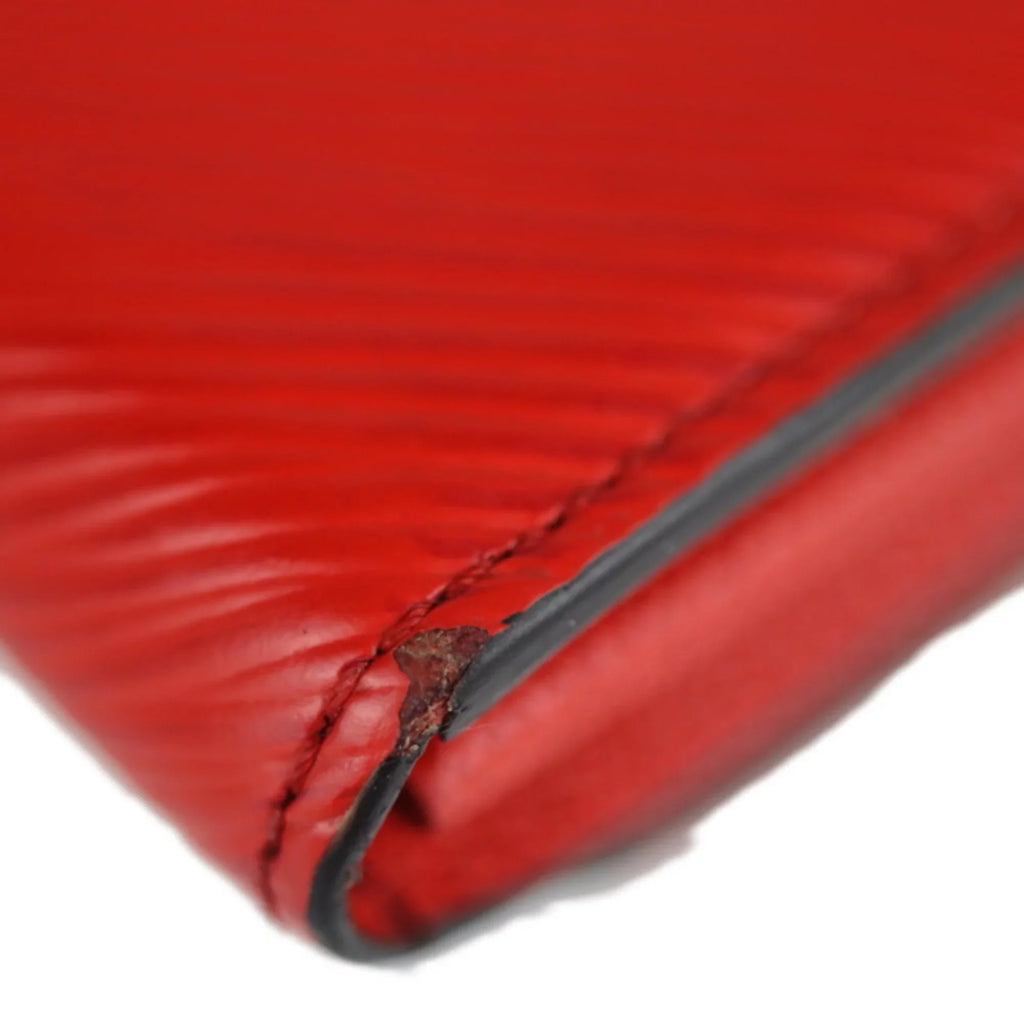 Pre-Owned   Louis Vuitton Portefeuille Twist Long Wallet  Epi Leather Coquelicot Bifold (Good)