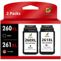 '-260XL/-261XL Ink Cartridges Compatible for Canon 260 and 261 Ink Cartridges, for Canon Ink 260XL 261XL fit for Canon Pixma    Printers(1 Black, 1 Color)