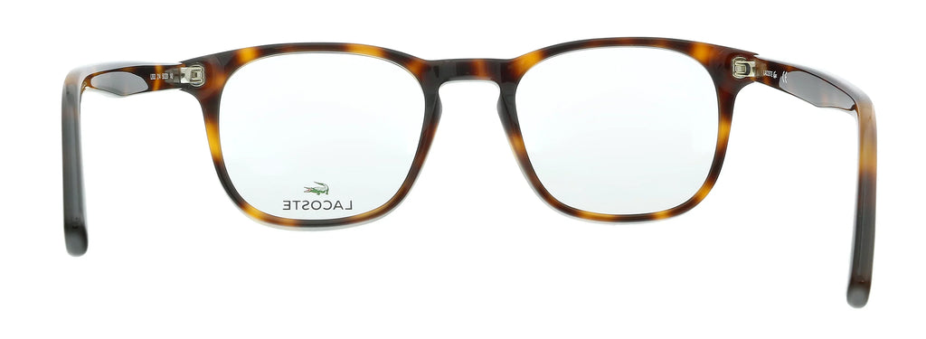 Lacoste  214 Havana Modified Rectangle Eyeglasses for mens