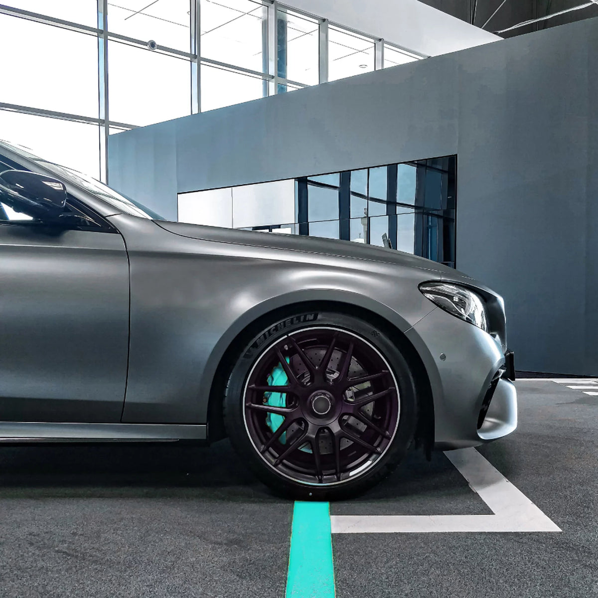 Paints Teal Brake Caliper Paint Kit With Omni-Curing Catalyst - 2K Aerosol High Gloss Chemical Resistant and Extremely Durable Against Color Fade and Brake Fluid