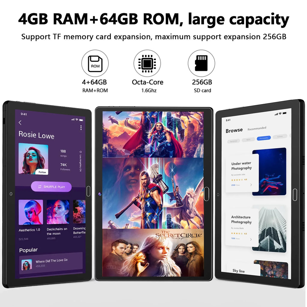 Android 11,Tablet with Keyboard,10 inch 2 in 1 Tablets,64GB (up to 128GB Expand ),6000mAh Battery,Latest 1.6GHz Octa-Core 4G Cellular Tablet ,Dual Camera,Wi-Fi,Bluetooth,,Black