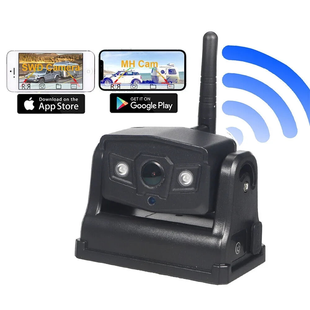JahyShow Magnetic WiFi Wireless Camera, Reliable Backup for Front/Rear View, 9600mAh Battery