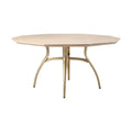 Modern Octagonal Dining Table with Gold Finish Legs