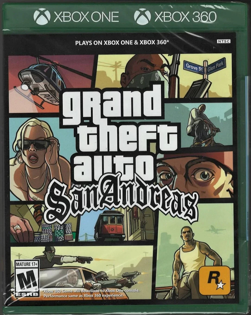 Grand Theft Auto: San Andreas ( Packaging) Xbox 360 (Brand New Factory Sealed-0710425495649