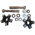 RAParts (2) Trailer Axle Kits 2,000 lbs 5 on 4.5" Bolt Pattern Idler Hubs Round Spindles