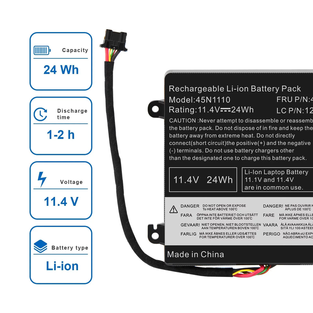 Battery   For Lenovo ThinkPad   45N1108