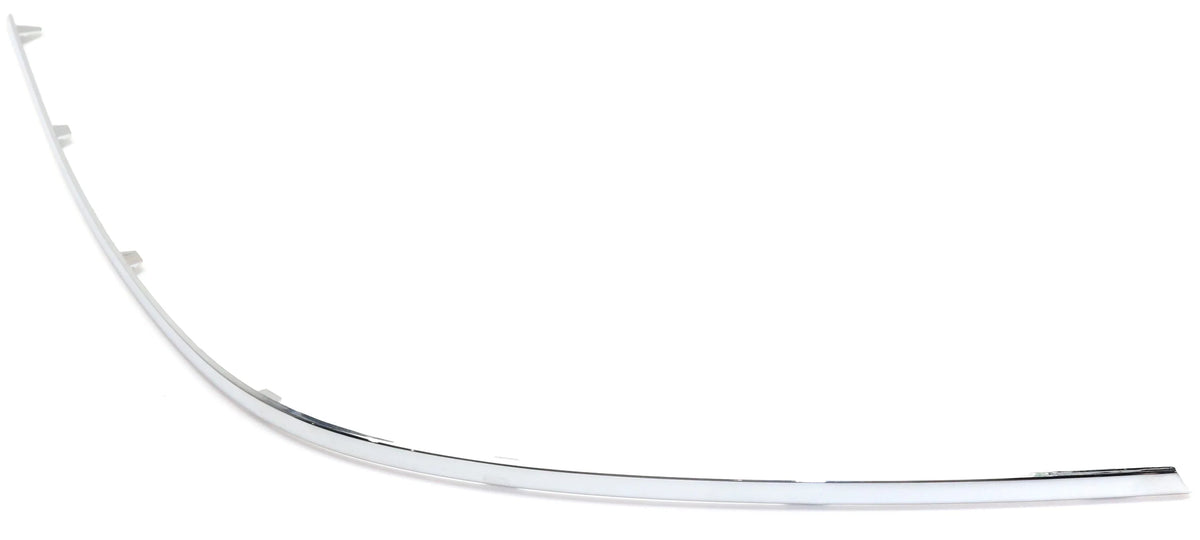 Bumper Trim Compatible With 2012-2014 Mercedes Benz   Rear, Left Driver Side, Outer Chrome