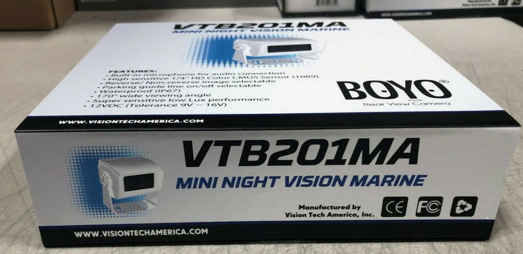 Boyo & Vision Tech   Backup Camera with Night Vision & Microphone Marine Universal Mount