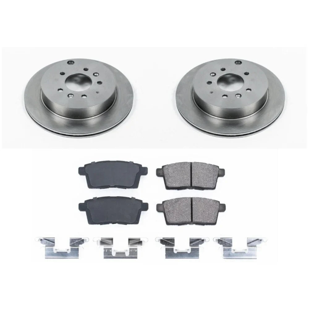 Teledu Brake Discs And Pad Kit 2-Wheel Set Rear For Mazda 2007-2012 -7 Sport Utility