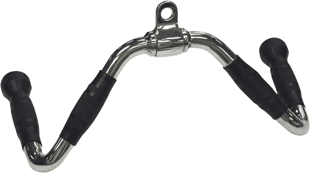 Multi Bar Cable Machine Attachment With Rubber Grips - Ideal For Seated Rows, Bicep s, Triceps Press Downs, And  Pull Downs