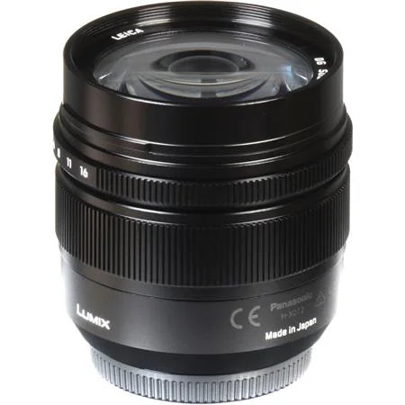 Lumix  Leica  Summilux 12mm f/1.4 Aspherical Lens for Micro Four Thirds, Black