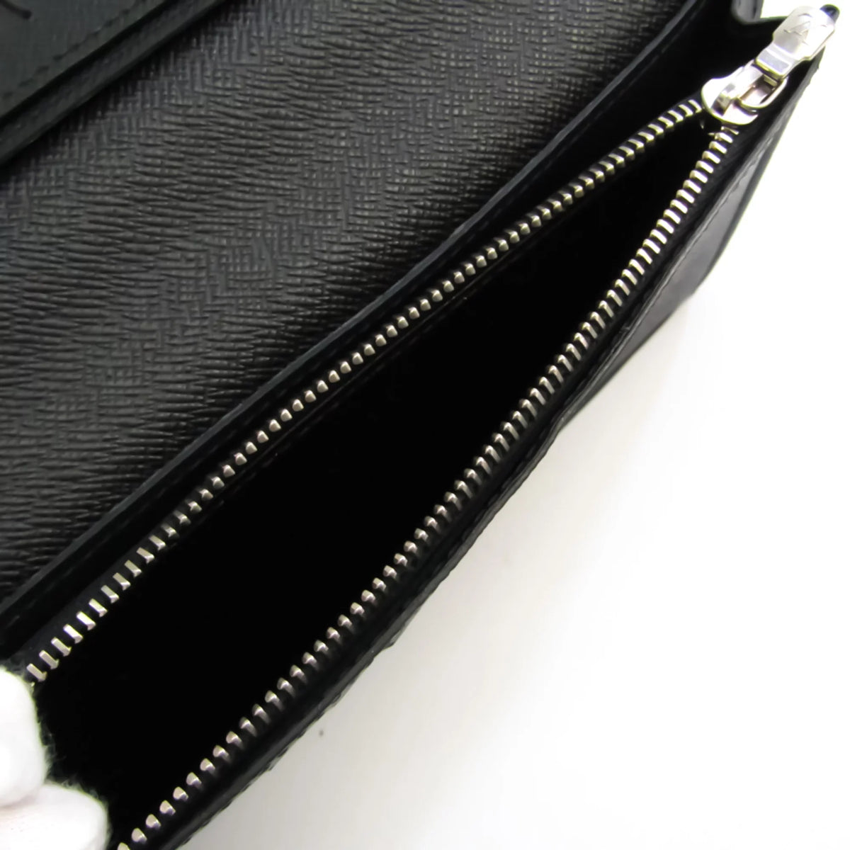 Pre-Owned Louis Vuitton Epi Portefeuille Brazza  Men's Epi Leather Long Wallet (bi-fold) Noir (Good)
