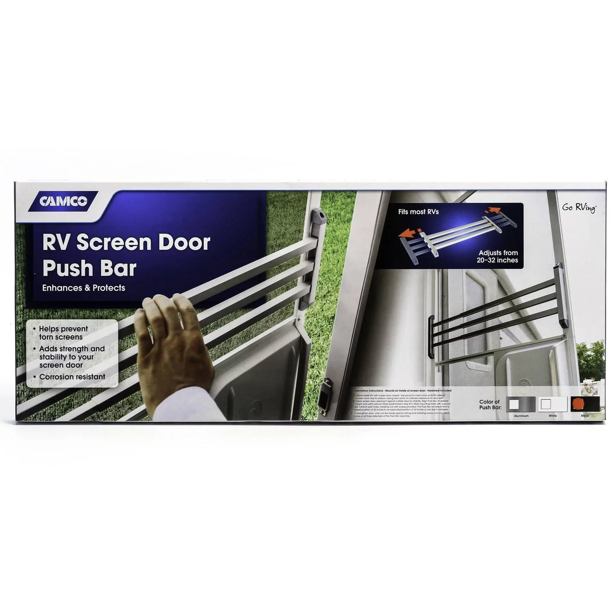 Camco 43976 Screen Door Push Bar for  Door