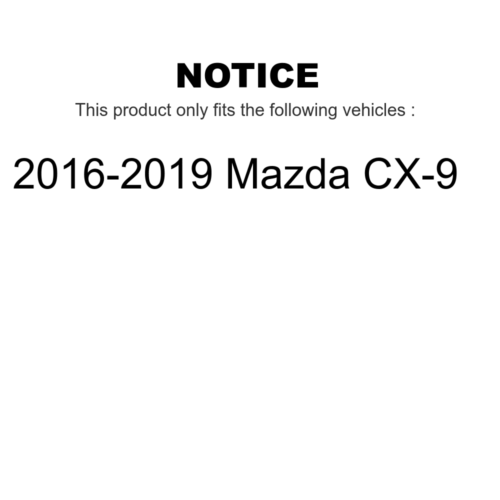 Transit Auto - Rear Disc Brake Rotors And Ceramic Pads Kit For 2016-2022 Mazda -9 -102148