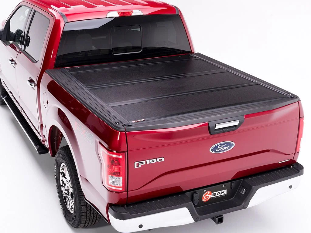 by RealTruck BAKFlip  Hard Folding Truck Bed Tonneau Cover | 772327 | Compatible with 2015 - 2020 Ford -150 6' 7" Bed (78.9")